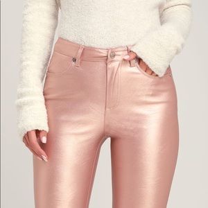 Free People rose gold pants